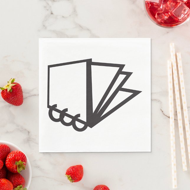 Serviette En Papier Notebook Pages Icon Paper Napkins (Créateur téléchargé)