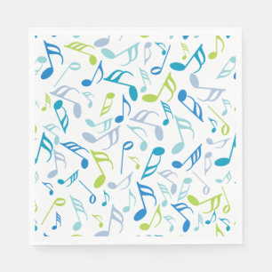 Serviette En Papier Notes musicales