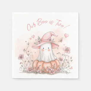 Serviette En Papier Notre Boo a Deux Ans Anniversaire Halloween