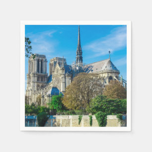 Serviette En Papier Notre Dame de Paris en France