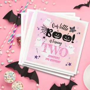 Serviette En Papier Notre Petit Boo A Deux Ans ! Anniversaire d'Hallow
