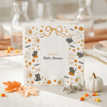 Notre petit Boo est presque là Baby Shower Hallowe