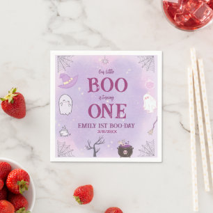 Serviette En Papier Notre Petit Boo Halloween 1er Anniversaire