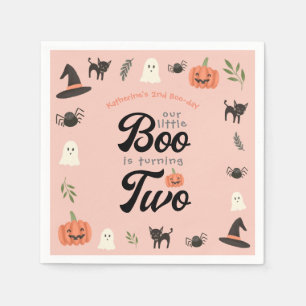 Serviette En Papier Notre Petit Boo Turner Deux Halloween 2e Anniversa