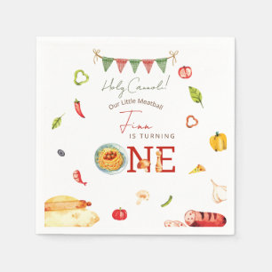 Serviette En Papier Notre Petit Boulet 1er Anniversaire
