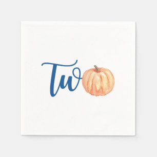 Serviette En Papier Notre petit citrouille a Deux ans bleu 2e annivers