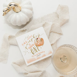 Serviette En Papier Notre Petit Citrouille a un An 1er Anniversaire