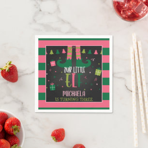 Serviette En Papier Notre Petit Elfe Fête Anniversaire serviettes - Fi