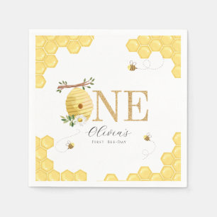 Serviette En Papier Notre Petit Miel Abeille 1er Jour d'Abeille Annive