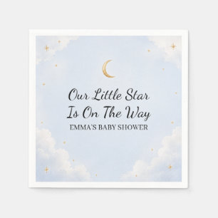 Serviette En Papier Notre petite étoile est en route Papier pour Baby