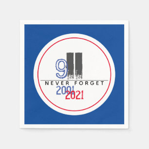 Serviette En Papier N'oubliez jamais 911 Patriotic World Trade Center