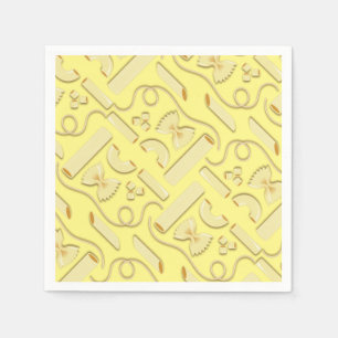 Serviette En Papier Nouilles Pâtes Enfants 1er anniversaire Italien