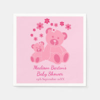 Nounours rose mignon Baby shower fille