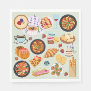 Serviette En Papier Nourriture française