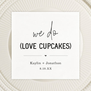 Serviette En Papier Nous aimons Cupcake Mariage Fête des mariées servi