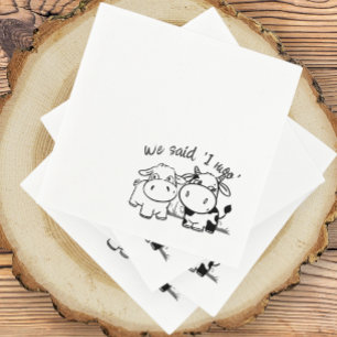 Serviette En Papier Nous Avons Dit Que Je Moo Mariage