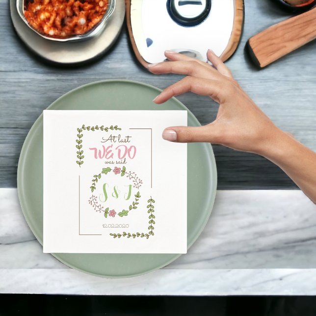 Serviette En Papier Nous faisons Mariage (Créateur téléchargé)