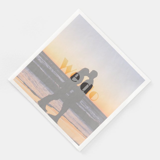 Serviette En Papier Nous faisons - serviette de mariage d'été (Coin)