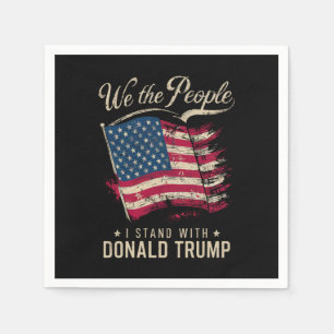 Serviette En Papier Nous le peuple je soutiens Donald Trump Vintage