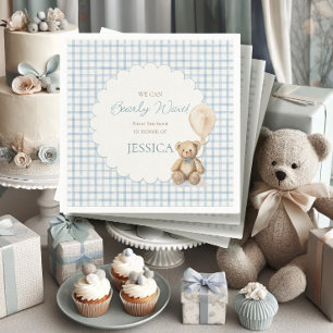 Serviette En Papier Nous pouvons à peine attendre Ours en peluche Fête