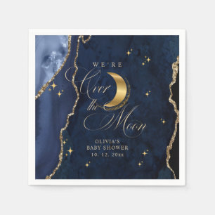 Serviette En Papier Nous sommes au-dessus de la lune Étoiles dorées Fê
