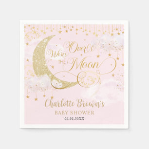 Serviette En Papier Nous sommes au-dessus de la lune Stars Baby shower