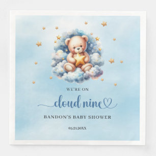 Serviette En Papier Nous sommes dans le nuage neuf, garçon en peluche 