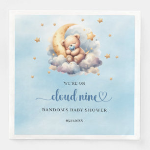 Serviette En Papier Nous sommes dans le nuage neuf, garçon en peluche 