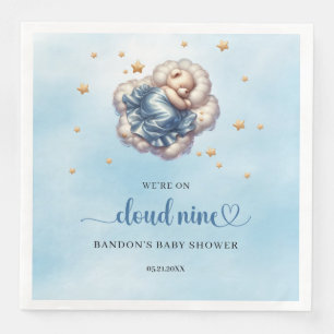 Serviette En Papier Nous sommes dans le nuage neuf, garçon en peluche 