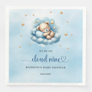 Serviette En Papier Nous sommes dans le nuage neuf, garçon en peluche 