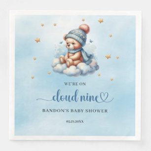 Serviette En Papier Nous sommes dans le nuage neuf, garçon en peluche 