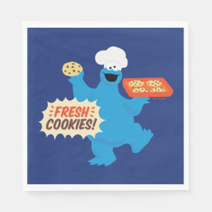 Serviette En Papier Nous sommes des gourmands   Cookies frais !
