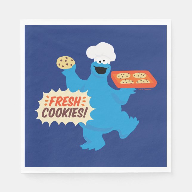Serviette En Papier Nous sommes des gourmands | Cookies frais ! (Devant)