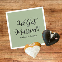 Nous sommes mariés Réception de mariage écologique