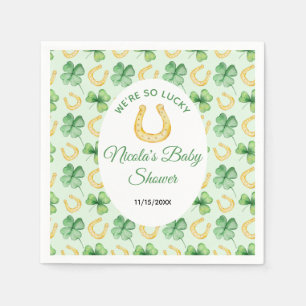 Serviette En Papier Nous sommes si chanceux Baby Shower de la Saint-Pa