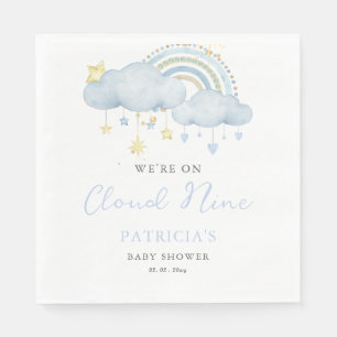 Serviette En Papier Nous sommes sur Cloud Nine Boy Baby shower