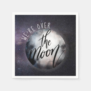 Serviette En Papier Nous sommes sur le Baby shower de la Lune