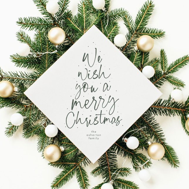 Serviette En Papier Nous vous souhaitons un joyeux Noël fun vacances v (Créateur téléchargé)