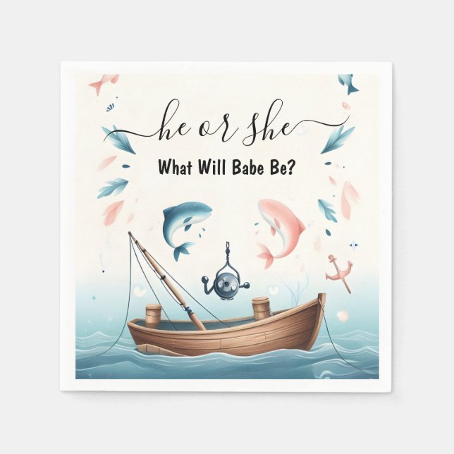 Serviette En Papier Nouveau hameçon appât amusant bois poisson pêche S (Devant)