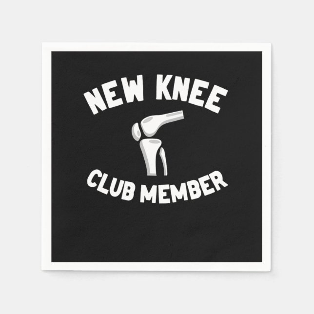 Serviette En Papier Nouveau membre du Club de New Knee (Devant)