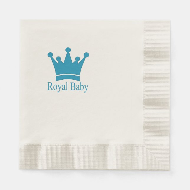Serviette En Papier Nouveau Prince - Un Bébé Royal ! (Devant)