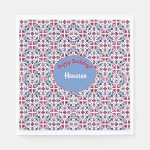 Serviette En Papier Nouveaux débuts Anniversaire Joli Motif