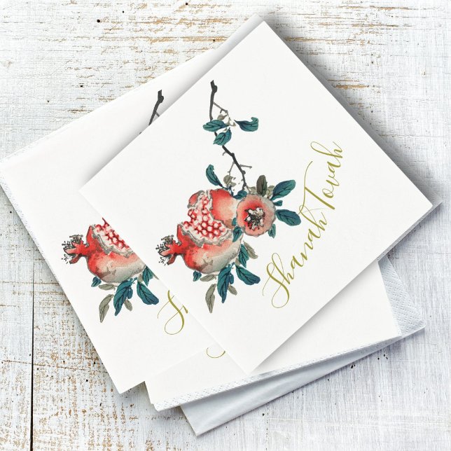 Serviette En Papier Nouvel An juif Rosh Hashanah Élégant Fruit sucré (Créateur téléchargé)