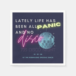 Serviette En Papier Nouvel An les années 70