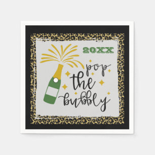 Serviette En Papier Nouvel An Soirée Pop The Bubly Champagne
