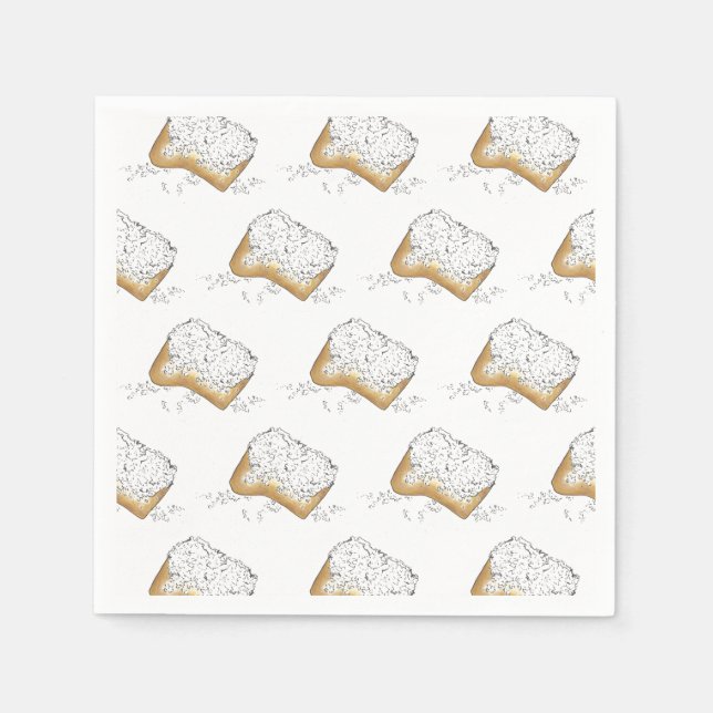 Serviette En Papier Nouvelle-Orléans Louisiane NOLA Sugary Beignet Pas (Devant)