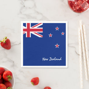 Serviette En Papier Nouvelle-Zélande & Nouvelle-Zélande Drapeau mode d