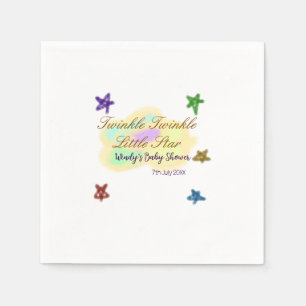 Serviette En Papier Nuages arc-en-ciel scintillent Twinkle Little Star