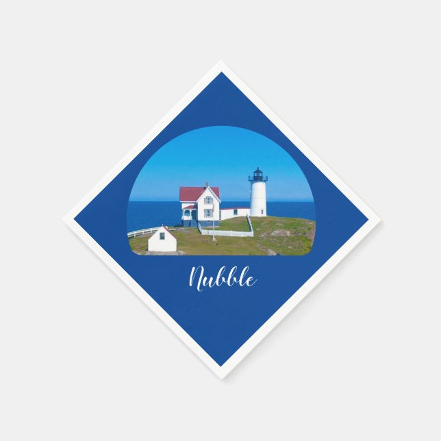 Serviette En Papier Nubble Light Navy Maine Lighthouse (Coin)