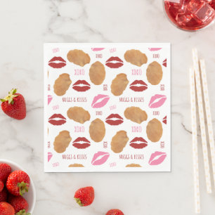 Serviette En Papier Nugs & Bisses Valentine Motif Nuggets Lièvres